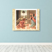 Angel Gabriel und Mary Leinwanddruck (Insitu (Holzboden))