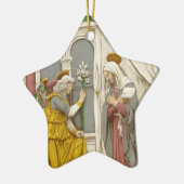 Angel Gabriel verkündet Mary Keramik Ornament (Links)