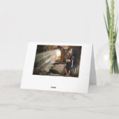 Angel "Gatekeeper" Weihnachtskarte Feiertagskarte (Rückseite)