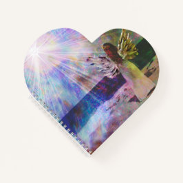 Angel Gazing Himmlisch Heart Shape Journal-Noteboo Notizblock