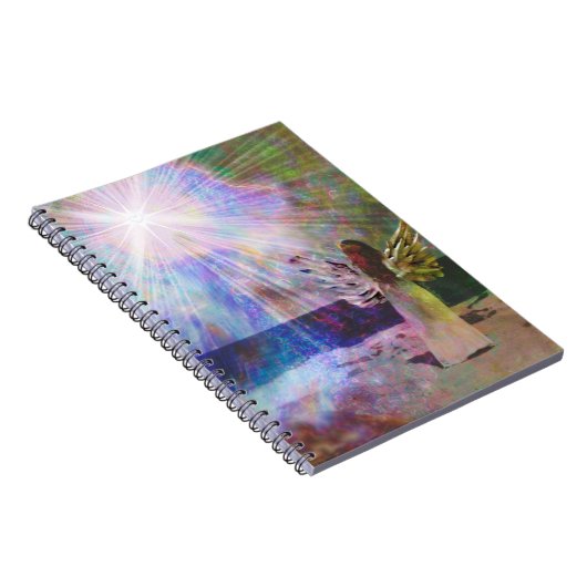 Angel Gazing to Heaven Heart Journal Notebook Notizblock (Rechte Seite)