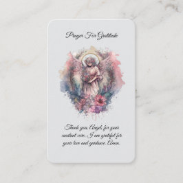 Angel Gebet für die Dankopfkarte Visitenkarte