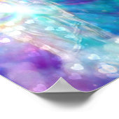 Angel Gebet Weltfrieden Schöne Farbenspiele Kunst Poster (Ecke)