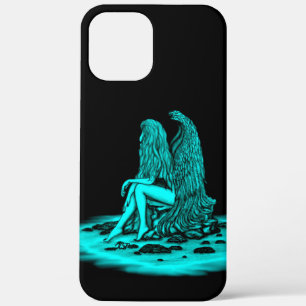 Angel , gedankenverloren , schwarz und grün Case-Mate iPhone hülle