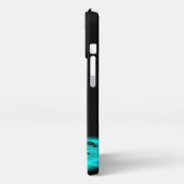 Angel , gedankenverloren , schwarz und grün iPhone hülle (Linke Seite)