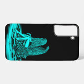 Angel , gedankenverloren , schwarz und grün samsung galaxy hülle (Rückseite (Horizontal))