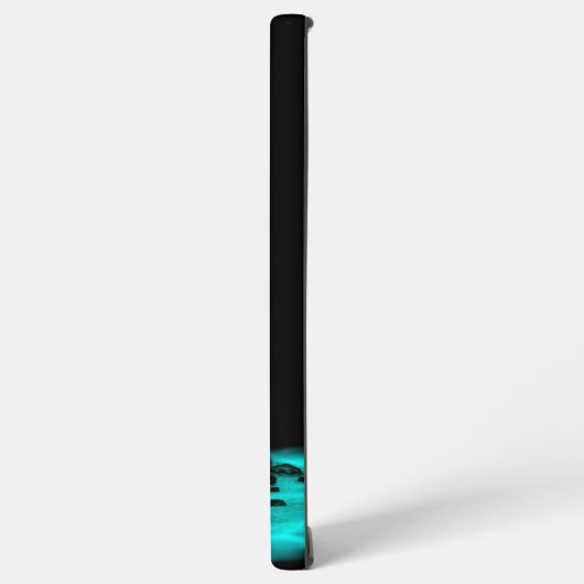 Angel , gedankenverloren , schwarz und grün samsung galaxy hülle (Linke Seite)