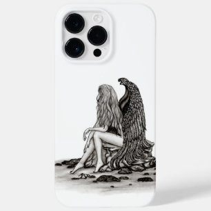 Angel , gedankenverloren , schwarz-weiß Design Case-Mate iPhone 14 Pro Max Hülle