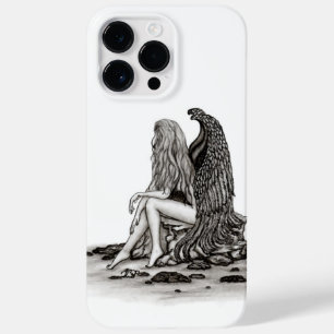 Angel , gedankenverloren , schwarz-weiß Design Case-Mate iPhone 14 Pro Max Hülle