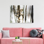 Angel geht durch die winterwackeligen Canvas Leinwanddruck (Insitu (Wohnzimmer))