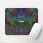 ANGEL ~ Gelbes Aqua und blaues Design Mousepad (Mit Mouse)