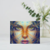 Angel-Gesicht Postkarte (Stehend Vorderseite)