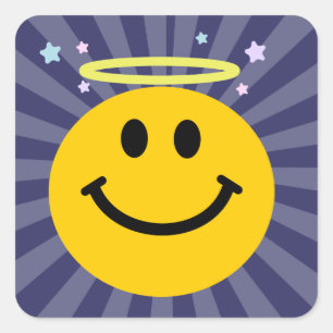 Angel-Gesicht Quadratischer Aufkleber