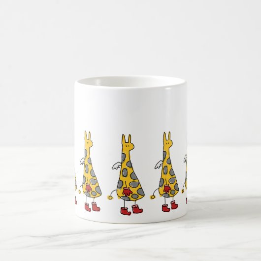 Angel Giraffes Marching Coffee Tasse (Mittel)