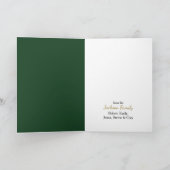 Angel Girl Ringing Bell Weihnachten Karte (Innenseite)