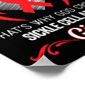 Angel Girl - Sichelzellenanämie Sensibilisierungsb Poster (Ecke)