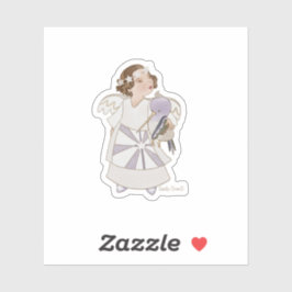 Angel Girl und Hummingbird Sticker