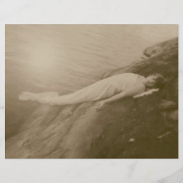 Angel Girl Vintag Sepia Antique