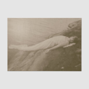 Angel Girl Vintag Sepia Antique Art Decoul Seidenpapier