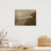 Angel Girl Vintag Sepia Antiquitätenmuseum Poster (Küche)