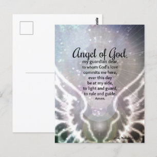 Angel Gottes Gebet-Wächter Angel Moderne Neutral Postkarte