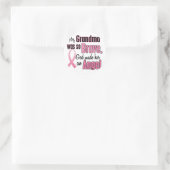 Angel GRANDMA Brustkrebs-T - Shirt & Apparel Runder Aufkleber (Tasche)