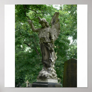 Angel Gravestone Poster