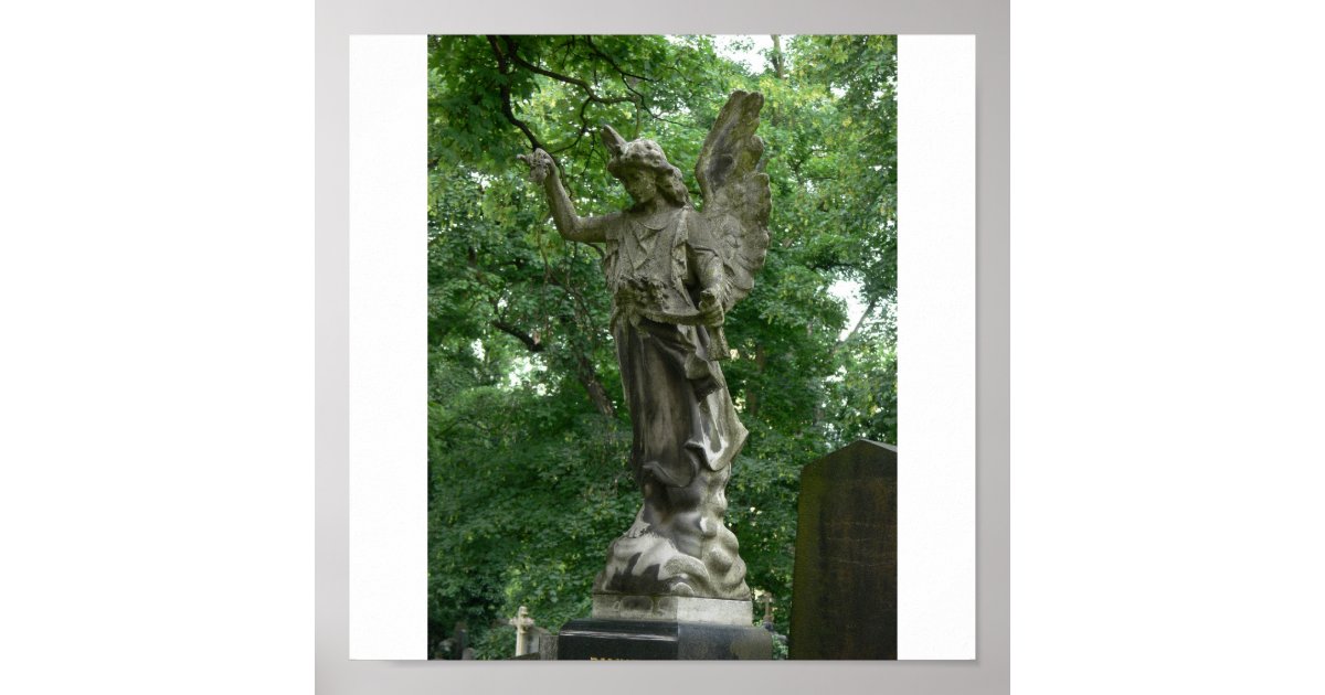 Angel Gravestone Poster Zazzle.de