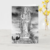 Angel Gravestone schreiben Karte (Gelbe Blume)