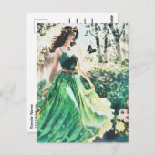 Angel Green Healing Nature Watercolor Art Note Postkarte (Vorne/Hinten)