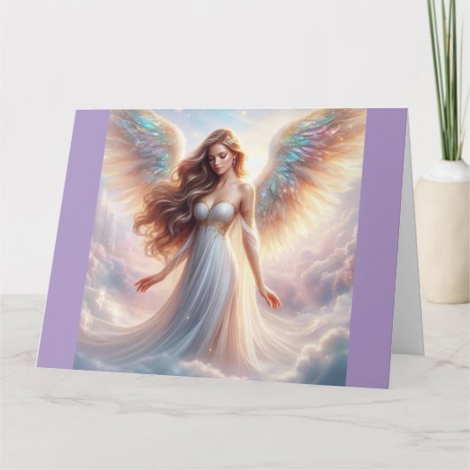 Angel Greeting Card Dankeskarte (Vorderseite)