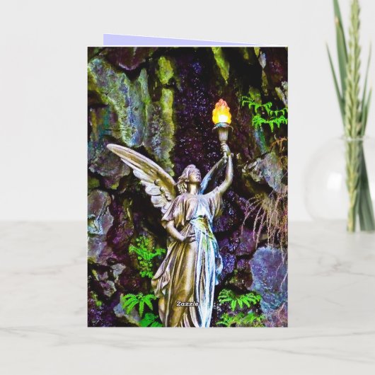 Angel Greeting Cards Feiertagskarte (Rückseite)