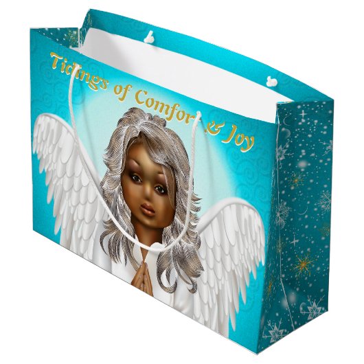 Angel Große Geschenktüte (Rückseite Schrägansicht)