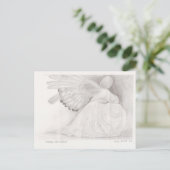 Angel Grounded Postkarte (Stehend Vorderseite)