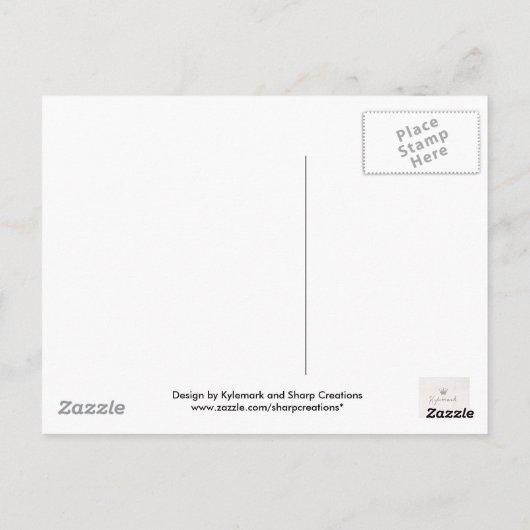 Angel Grounded Postkarte (Rückseite)