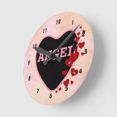 Angel Grunge Look Wall Uhr (Winkel)