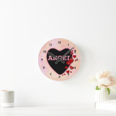 Angel Grunge Look Wall Uhr (Zuhause)