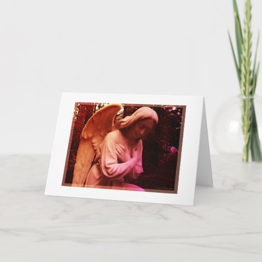 Angel-Grußkarte (Leere) Karte (Vorderseite)