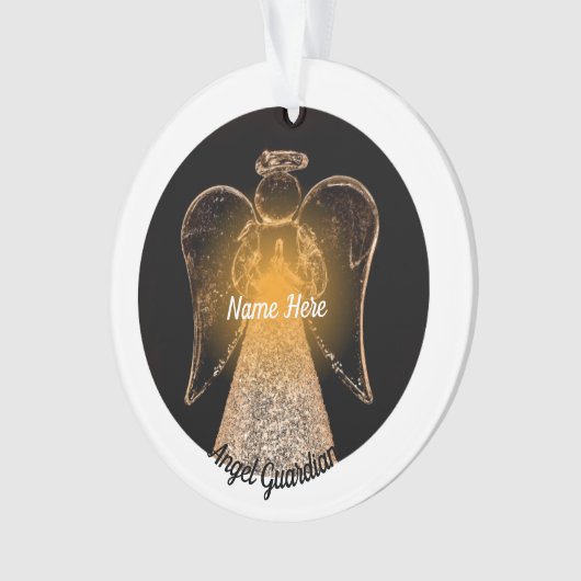 Angel Guardian Name Ornament (Vorderseite)