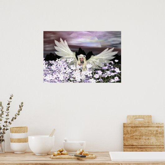 Angel Guardian Watch over Me Poster (Küche)