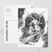 Angel Guarding a Girl Child Postkarte (Vorne/Hinten)
