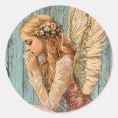 Angel Guidance  Runder Aufkleber (Vorderseite)