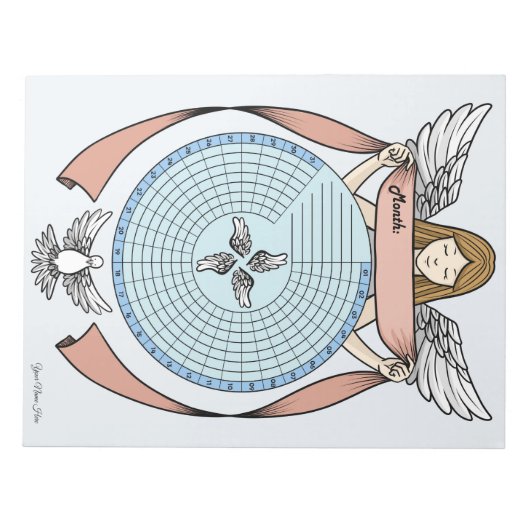 Angel Habit Tracker Custom Notepad Notizblock (Vorderseite)