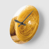 Angel Hair Runde Wanduhr (Winkel)