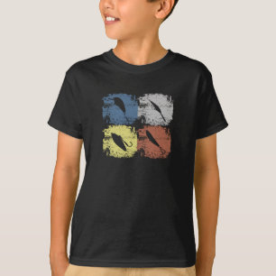 Angel-Haken Retro Vintage T-Shirt