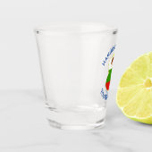 Angel Hanukkah Flag Personalisiert Schnapsglas (Links)