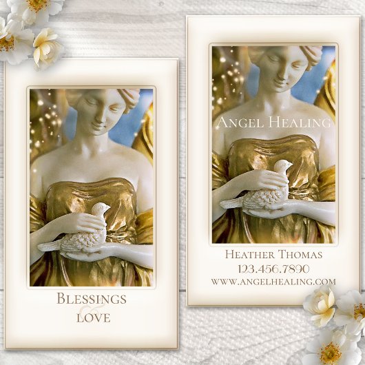 Angel Healing Christlich Business Card Visitenkarte