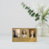 Angel Healing Prayer Kummerberater Foto Visitenkarte (Stehend Vorderseite)