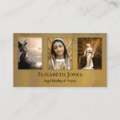 Angel Healing Prayer Kummerberater Foto Visitenkarte (Vorderseite)