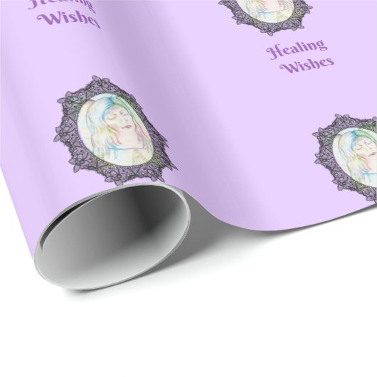 Angel Healing Wunsche Geschenkpapier (Rolleneckpunkt)